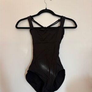 Extra Small Black Cross Back Leotard